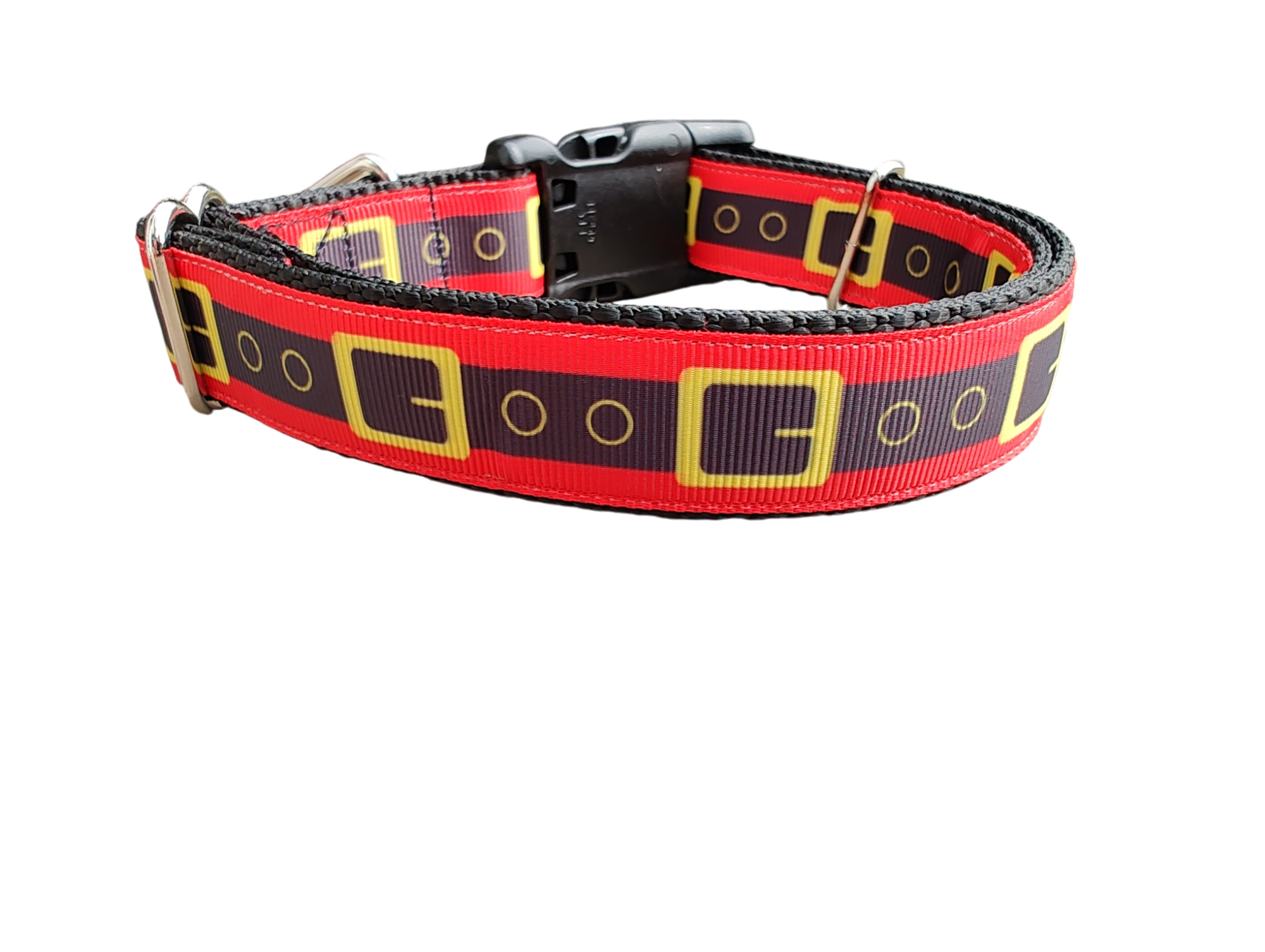 Doot's Pet - Collars For A Cause - Wholesale Pet Collar - Dog - Santa Belt Christmas Nylon Dog Collar1