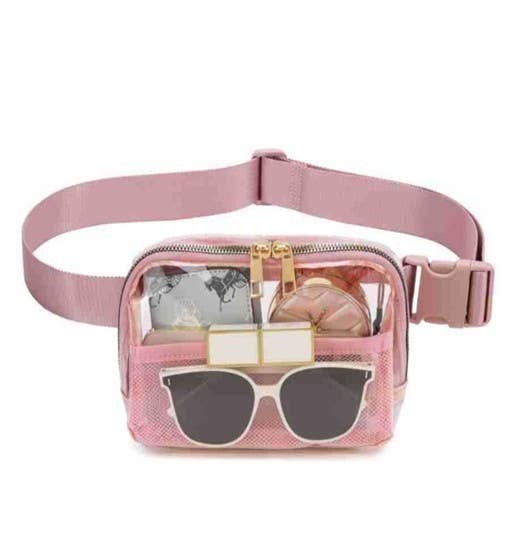 JOSSLYN by wall to wall - Wholesale Belt Bag - Women's - CLEAR CROSS BODY SLING MESSENGER FANNY PACK | 40P5169