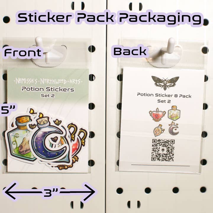 Nemissa's Northwood Arts - Vendita all'ingrosso Adesivo - Adesivi per pozioni, confezione da 8, set 25