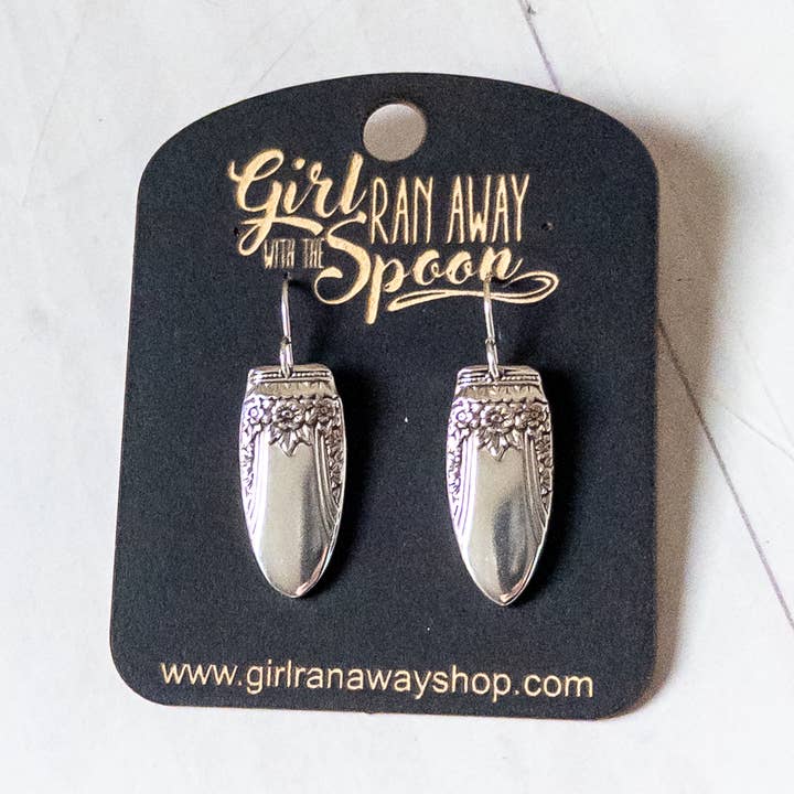 Erste Liebe Löffelgriff-Ohrringe für den Großhandel von Girl Ran Away With the Spoon