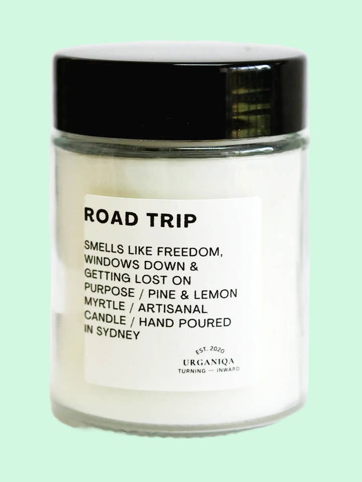 Road Trip Scented Soy Candle | Unfiltered Collection for wholesale by Urganiqa
