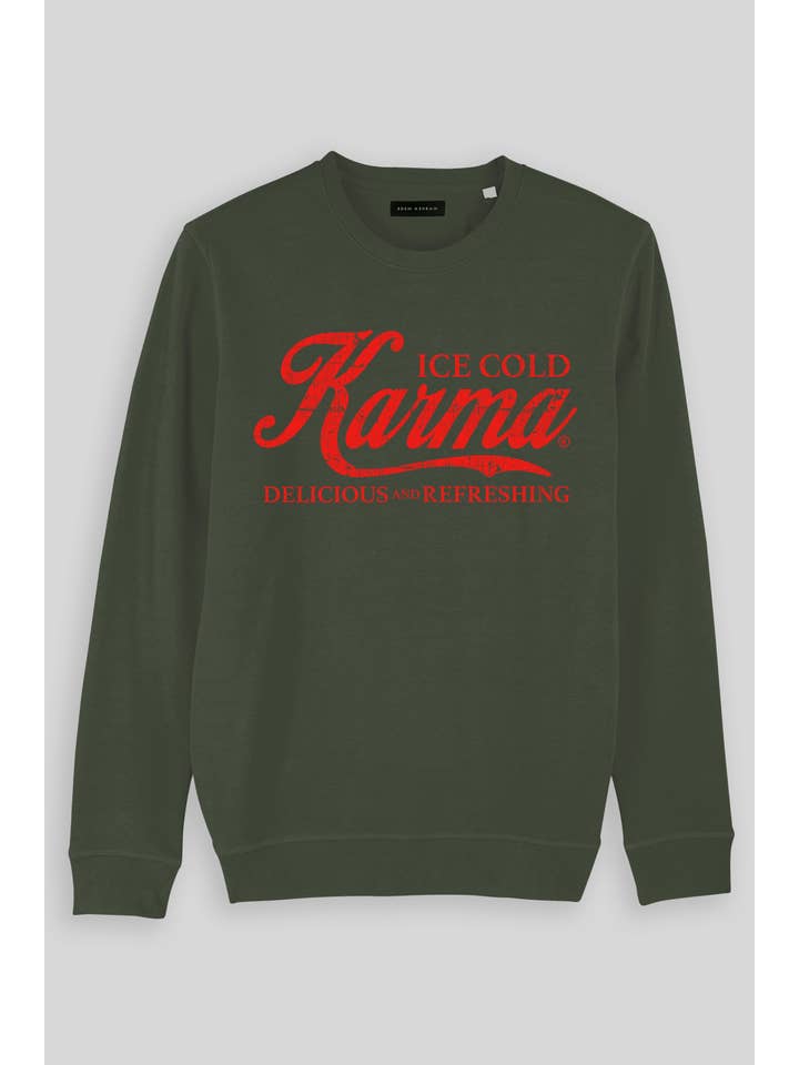 Eden Ashram - Wholesale Graphic Sweatshirt - Women's - Ice Cold Karma Premium Crew Neck Sweatshirt2