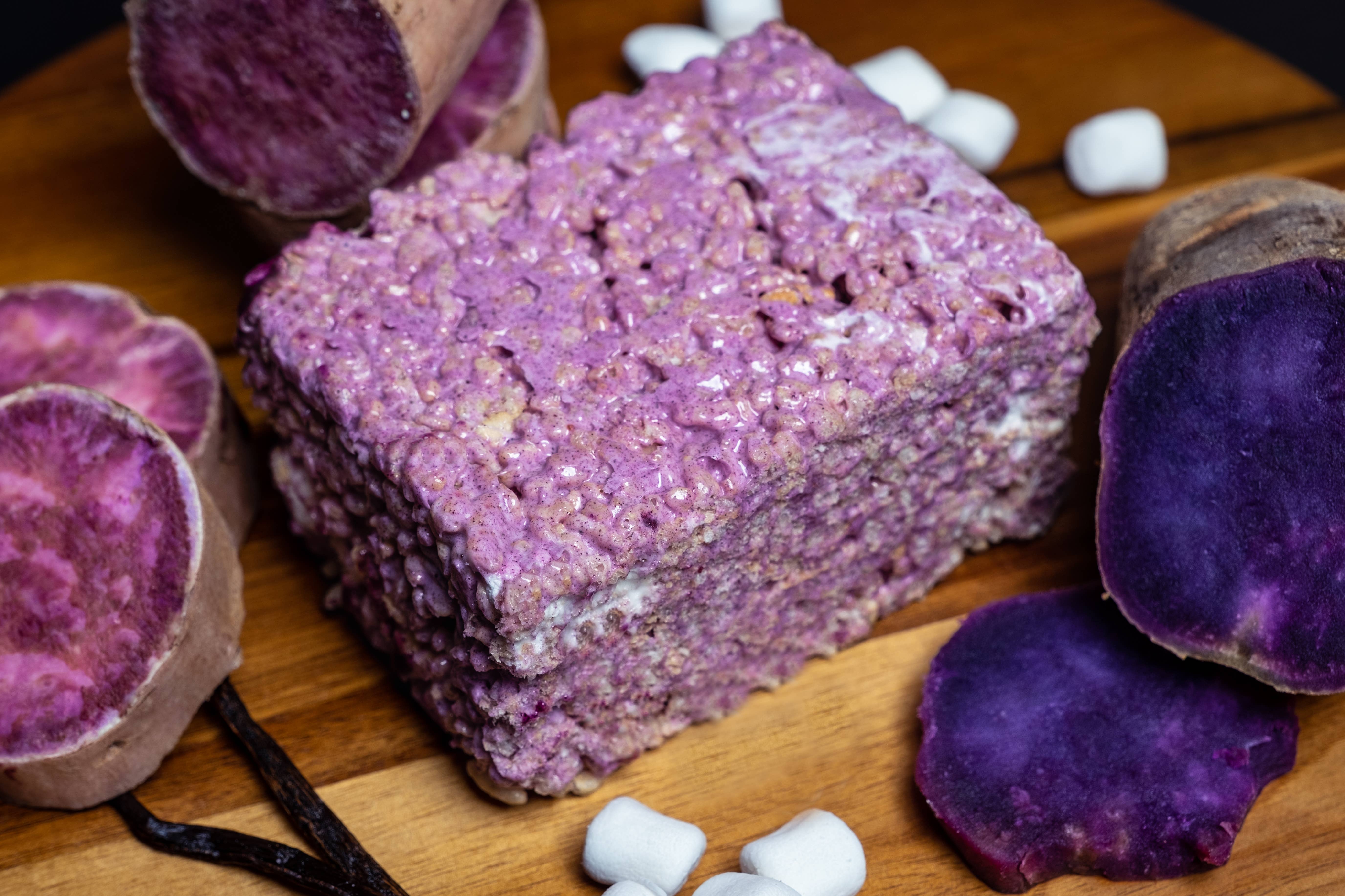 Mighty Mallow Crispie Treats - Vendita all'ingrosso Marshmallow - Dolce croccante alla vaniglia con Ube1