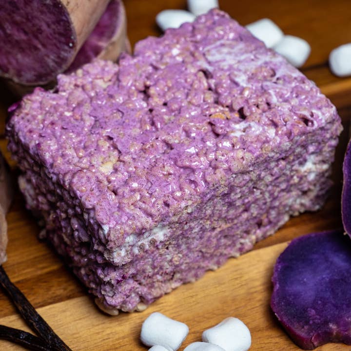 Mighty Mallow Crispie Treats - Vendita all'ingrosso Marshmallow - Dolce croccante alla vaniglia con Ube1