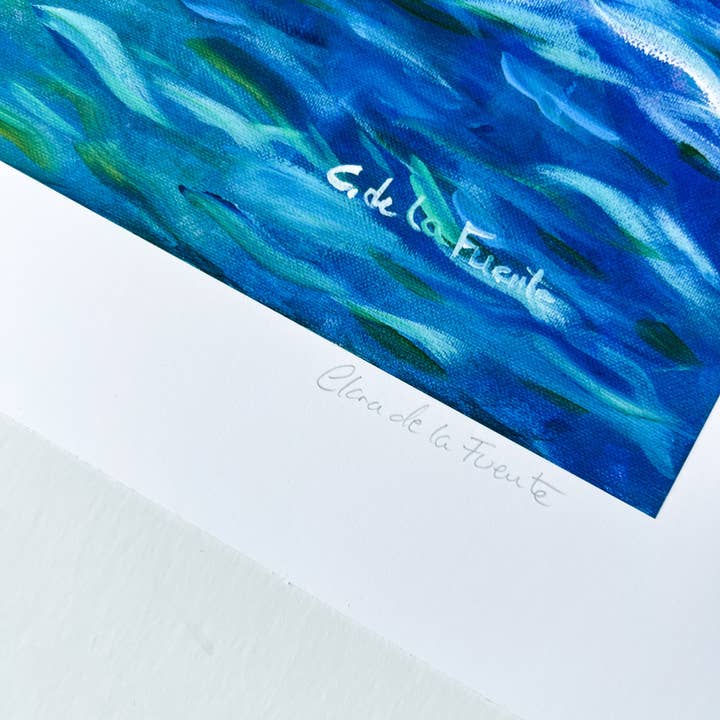Clara de la Fuente Artist - Wholesale Art Print - Colorful Sea Water Waves Print. Lake Michigan. Gift & Decor5