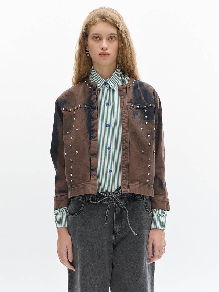 Veste délavée Canyon _ Marron pour la vente par Pastiche