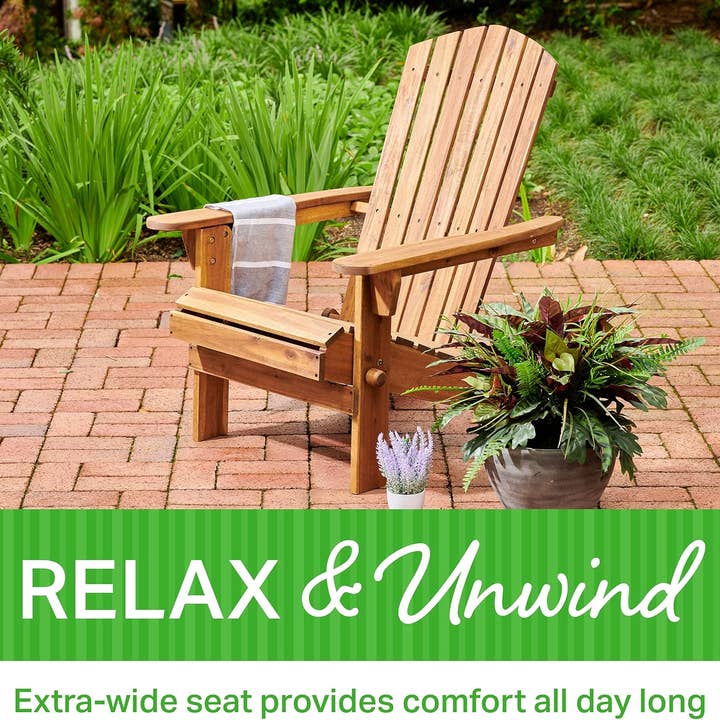 Above Edge - Wholesale Adirondack Chair - Wooden Adirondack Chair - Weather Resistant, Acacia Wood