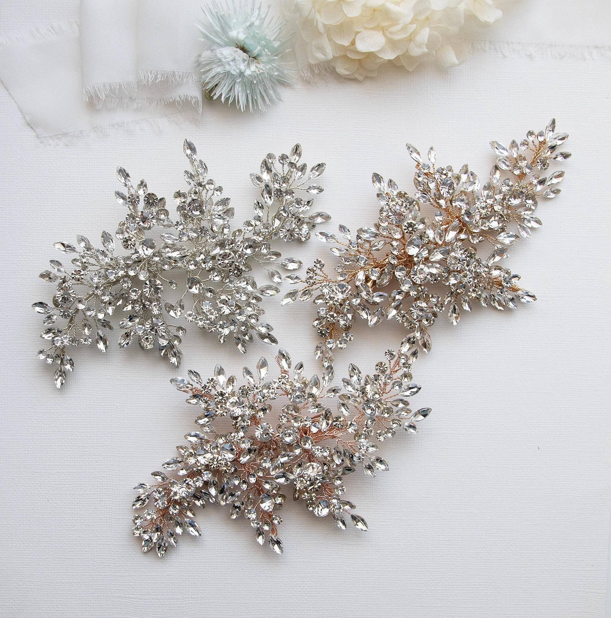 allureweddingjewelry - Wholesale Hair Clip - Women's - Aurora Large Crystal Comb6