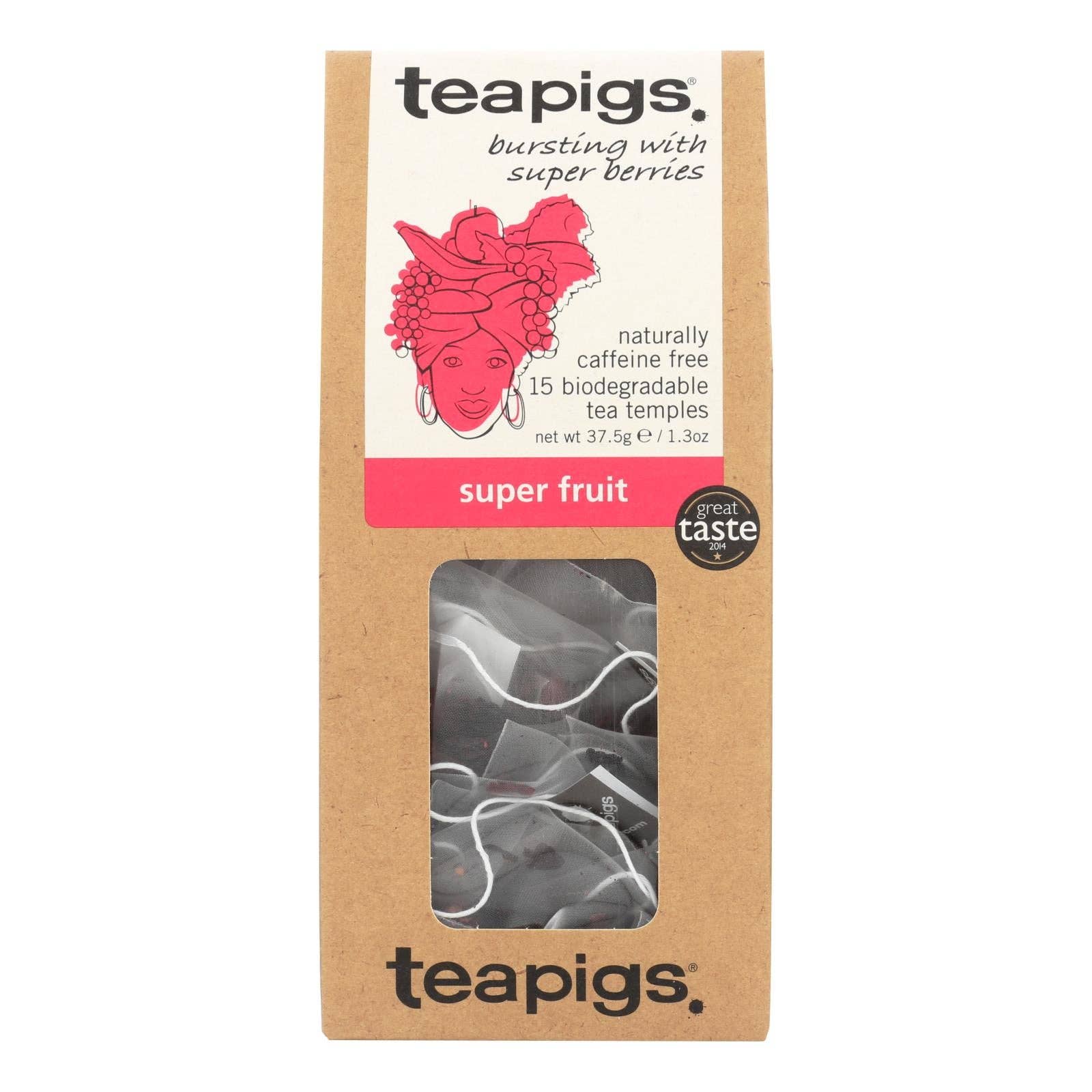 Ware Spark - Wholesale Tea Bags - Teapigs Super Fruits Bursting With Super Berries Tea  - Case Of 6 - 15 Ct0