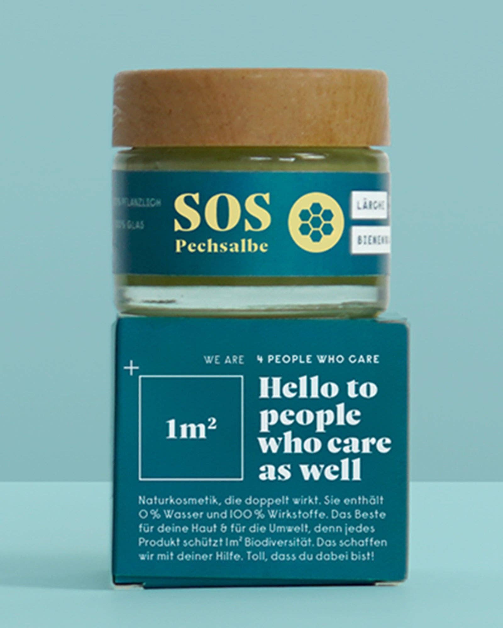 forpeople skincare GmbH - Wholesale Healing Salve/Balm/Cream - SOS Pitch Ointment - Larch Resin in Glass Jar5