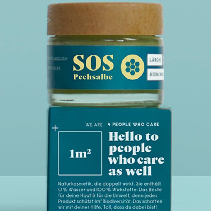 forpeople skincare GmbH - Wholesale Healing Salve/Balm/Cream - SOS Pitch Ointment - Larch Resin in Glass Jar5