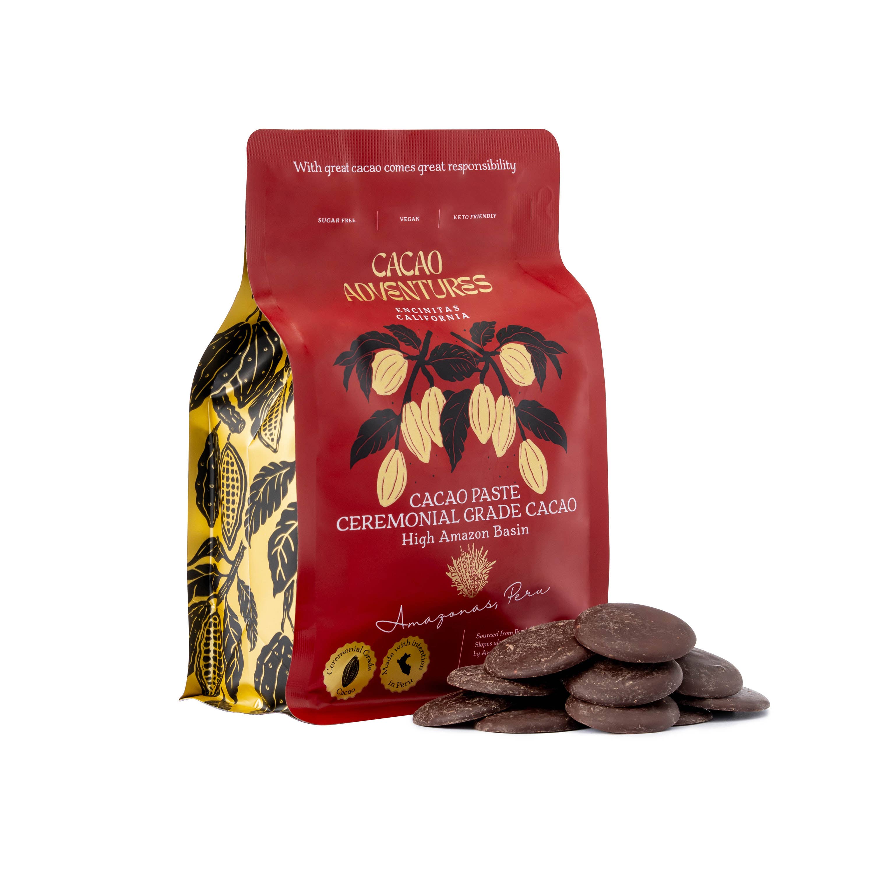 Cacao Adventures – wholesale Baking chocolate – High Amazon Basin Ceremonial-Grade Cacao – Single-Origin