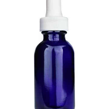 Best Bottles - Wholesale Essential Oil Holder - Boston Round Blue Bottle - 30ml (Multiple Dropper Colors)4