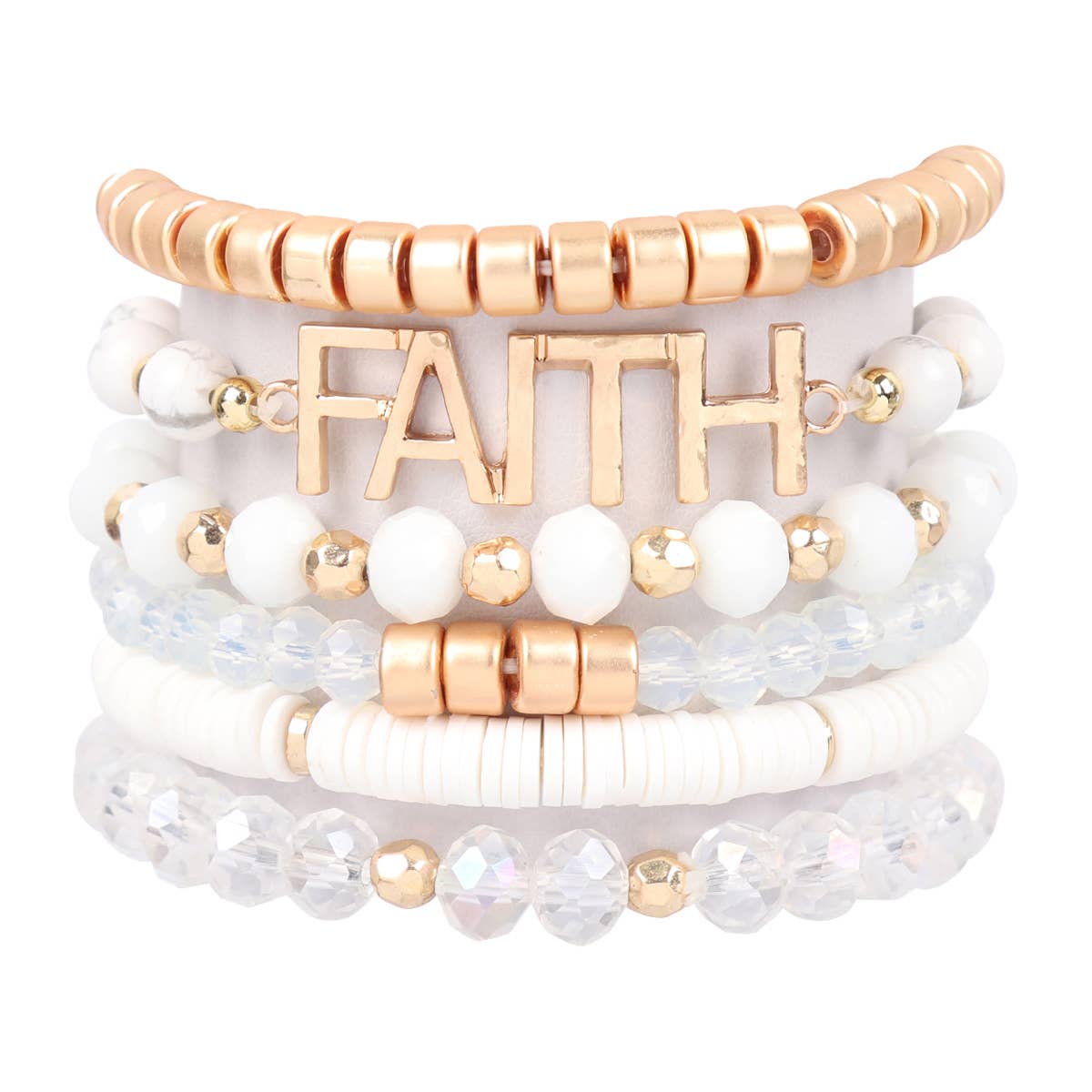 MYS Wholesale Inc - Vente Bracelets à breloques/pendentifs - Bracelet à breloques « Faith » en perles mélangées4