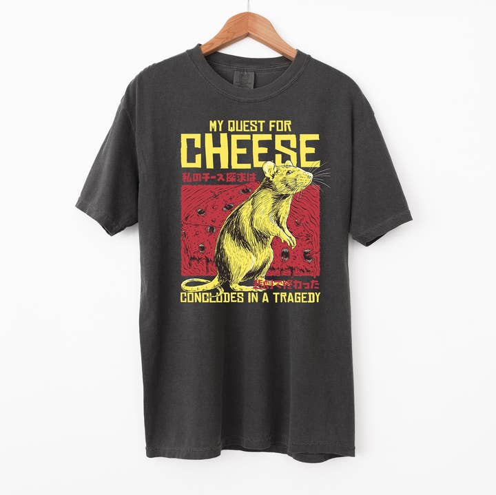 Camiseta de Ratón La Búsqueda del Queso para venta al por mayor de Blue Giraffe Inc