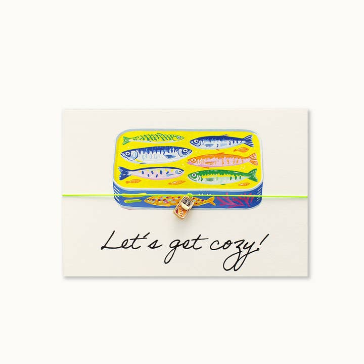 Armband-Karte: Lass uns gemütlich werden! für den Großhandel von by Vivi.