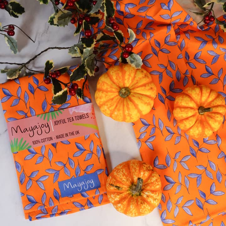 Winter Sun Tea towel for wholesale by Mayajoy