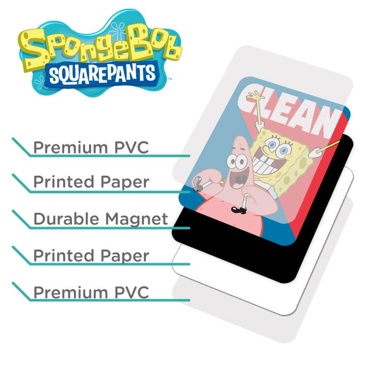 AQUARIUS, GAMAGO, ICUP, & ROCK SAWS by NMR Brands - Wholesale Magnet - SpongeBob SquarePants Dishwasher Magnet