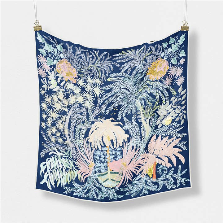 ACCITY - Wholesale Scarf - Women's - 20.9" Silky Satin Square Scarf – Sweet Cream Style_CWASC064210