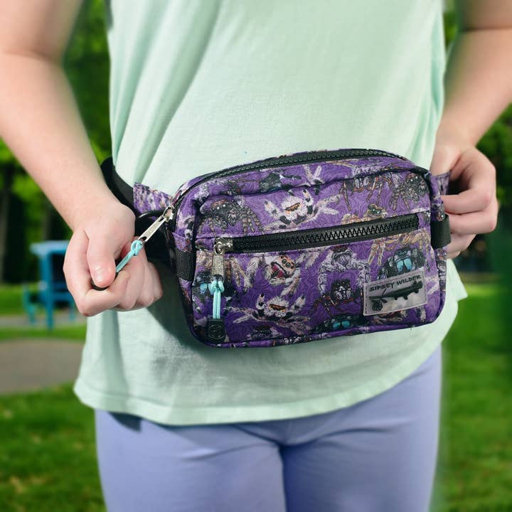 Sipsey Wilder - Wholesale Belt Bag - Kids - Jumping Spiders Kids Fanny Pack