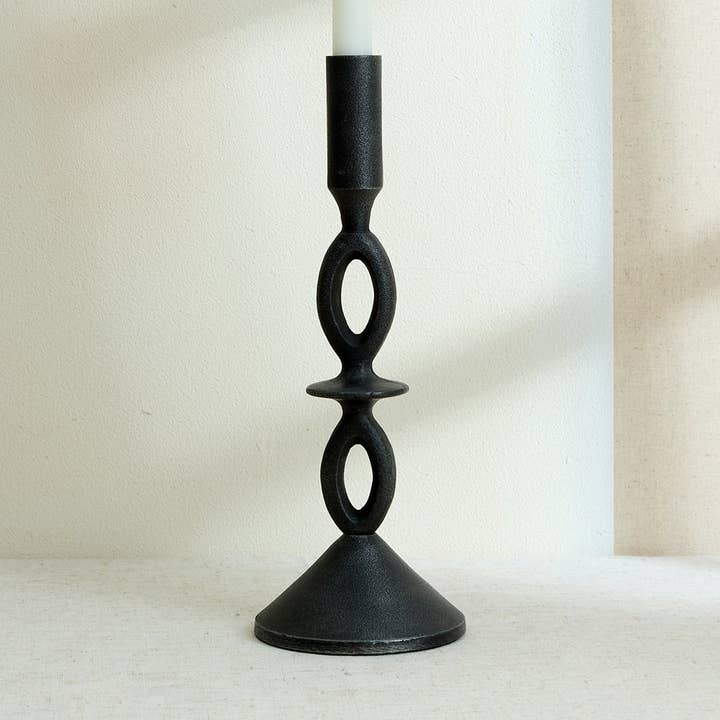 Portavelas Negro Cessna Forma Irregular para venta al por mayor de What a Host Home