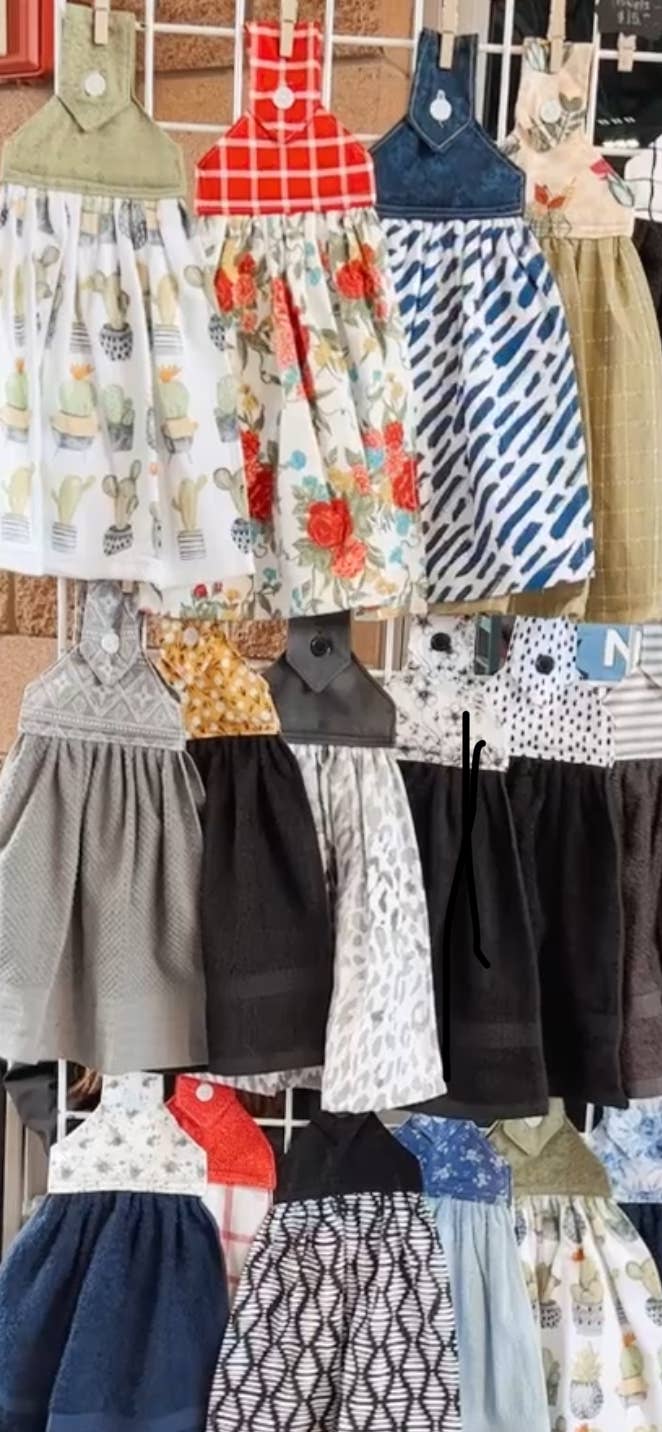 Lavishly Vintage - Vente Torchon - Torchon de cuisine à suspendre à boutons Everyday Grab Bag1