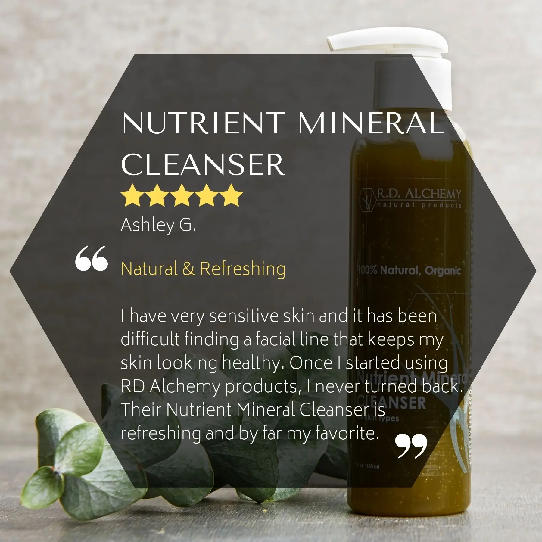 RD Alchemy Natural Products - Wholesale Facial Cleanser - Nutrient Mineral Cleanser3