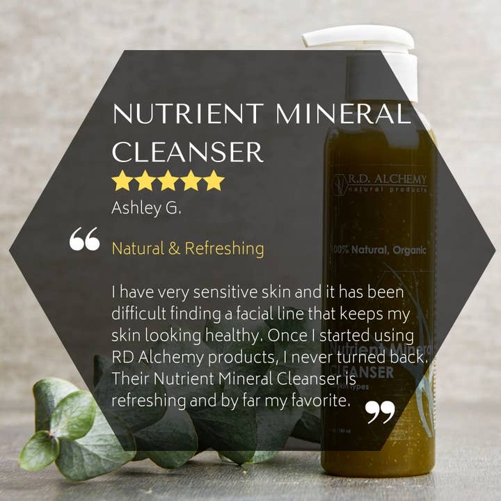 RD Alchemy Natural Products - Wholesale Facial Cleanser - Nutrient Mineral Cleanser3