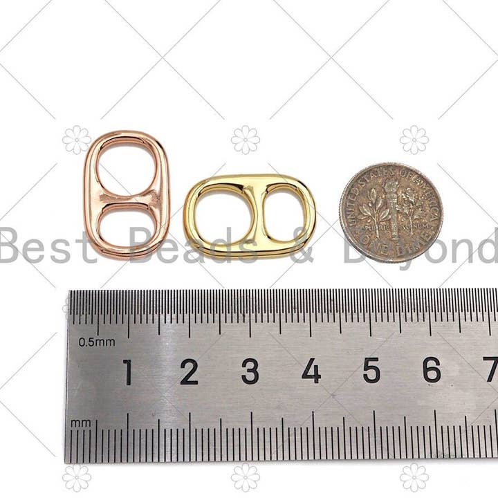 BestBeads&Beyond - Wholesale Individual Charm/Pendant - Soda Pop Tab Charm, Pull Tab, Soda Cap Charm, Gold/Rose gold/Silver/Gunmetal Soda Tab Pendant, Can Tab Charm, 14x22mm, sku#E526