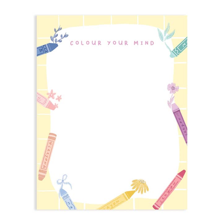 COLOUR YOUR MIND NOTEPAD for wholesale by Jolly Joven