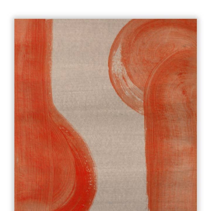 Arte Astratta Minimalista in Terracotta – Incrocio di Piscine per la vendita all'ingrosso da parte di ArtbyHaise