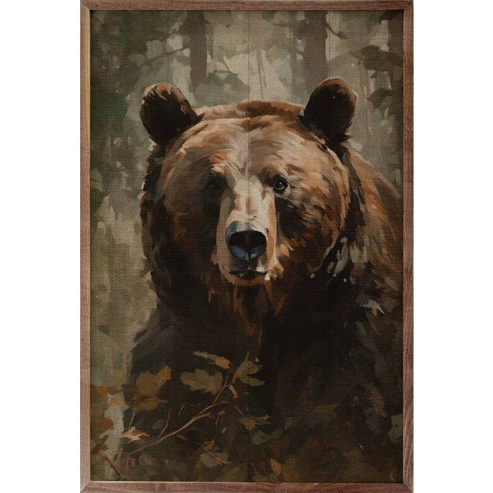 Kendrick Home - Wholesale Sign - Brown Bear Portrait