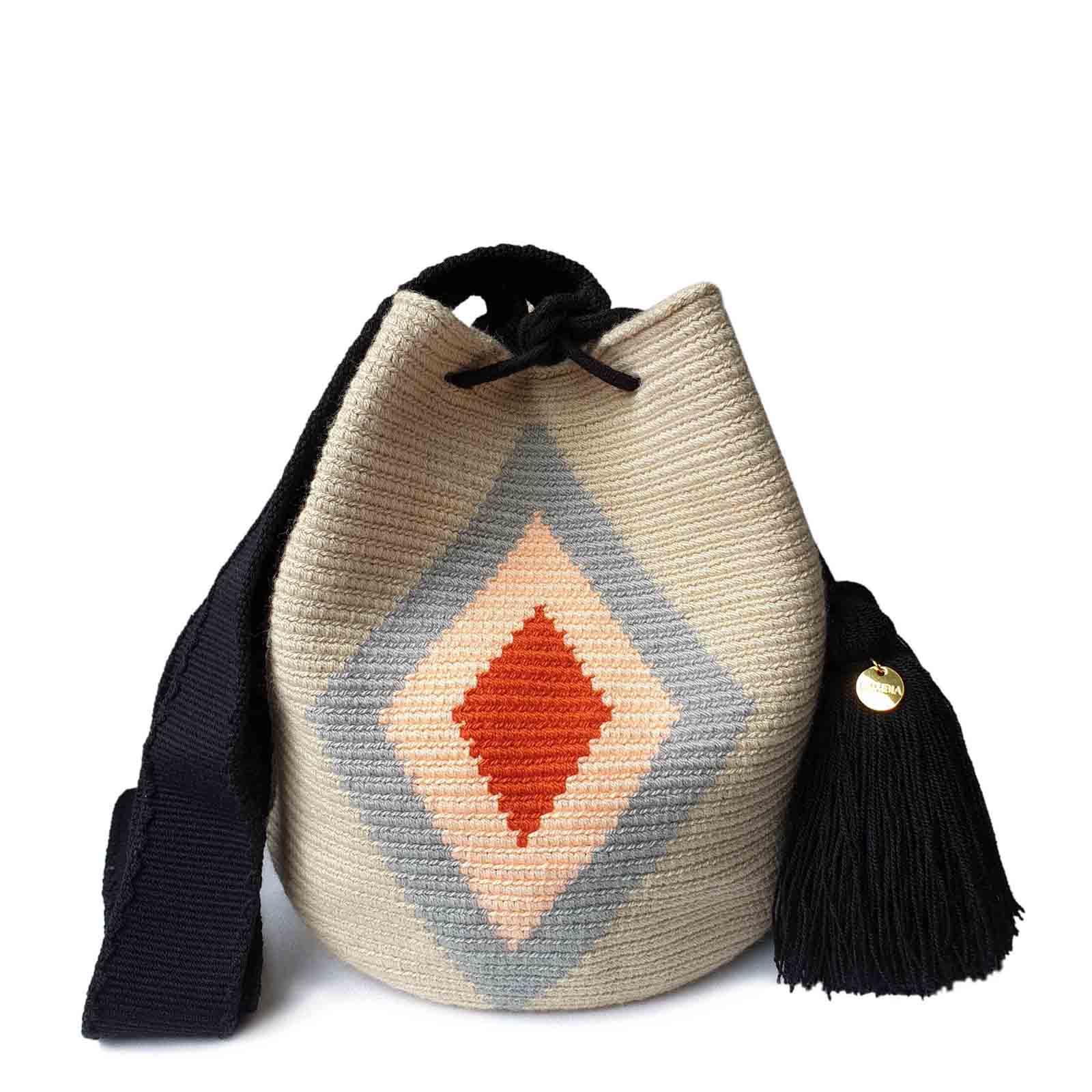 Lombia + Co. – wholesale Crossbody bag – Women's – Best-Selling Tribal WAYUU Mochila (Rubia Size M)1