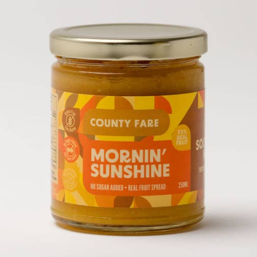 Confiture de fruits Mornin' Sunshine County Fare (sans sucre) pour la vente par County Fare