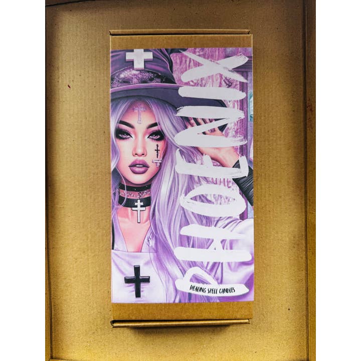 Phoenix Candle Company - Wholesale Votive Candle - Large Dressed Beeswax Spell Candles 8" (20cm)1