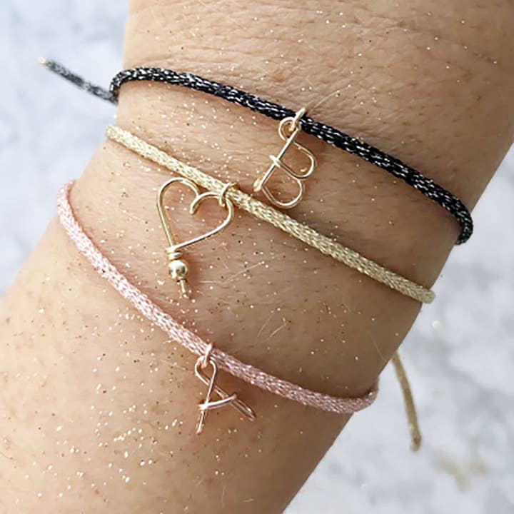 Armband med handgjort hjärta och guldfyllda paljetter för wholesale av PADAM PADAM