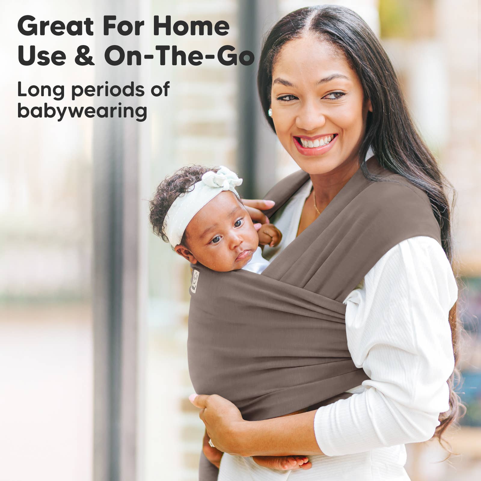 Koper grijs KeaBabies originele draagdoek voor baby's voor groothandel op Faire6