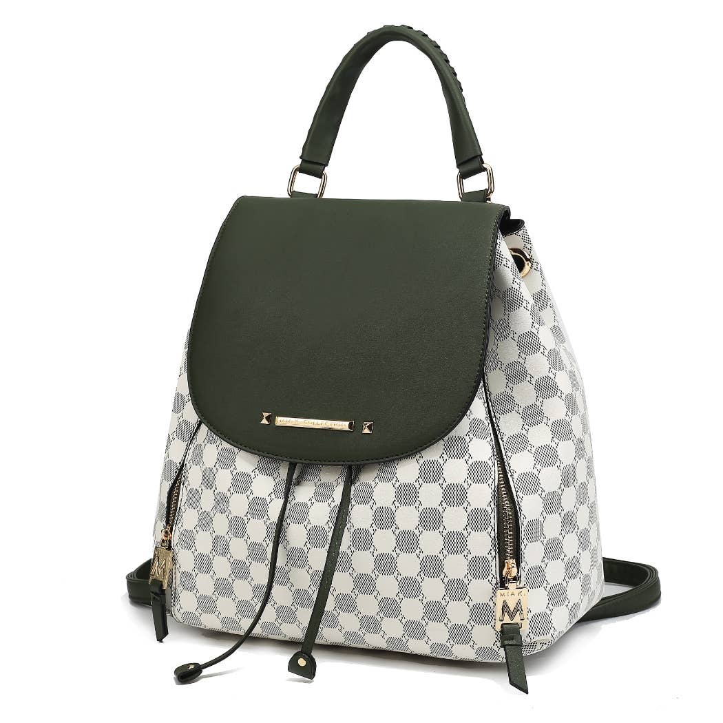 MKF Collection - Vente Sac à dos – femme - Sac à dos imprimé circulaire Kimberly MKF Sac à main de voyage15