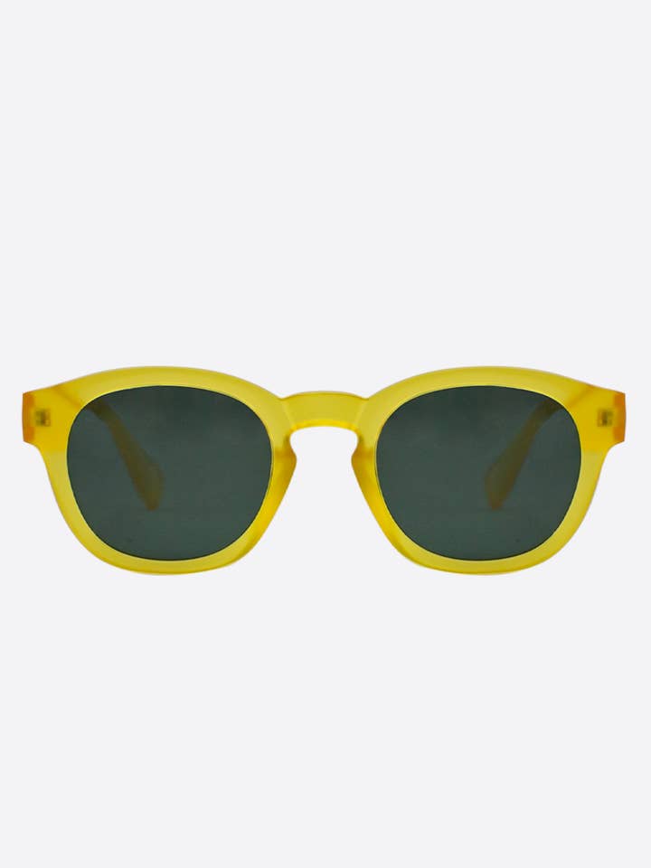SUNGLASSES (POLARIZED) - ATLAS YELLOW FROSTED for wholesale by OCEANIDES EYEWEAR