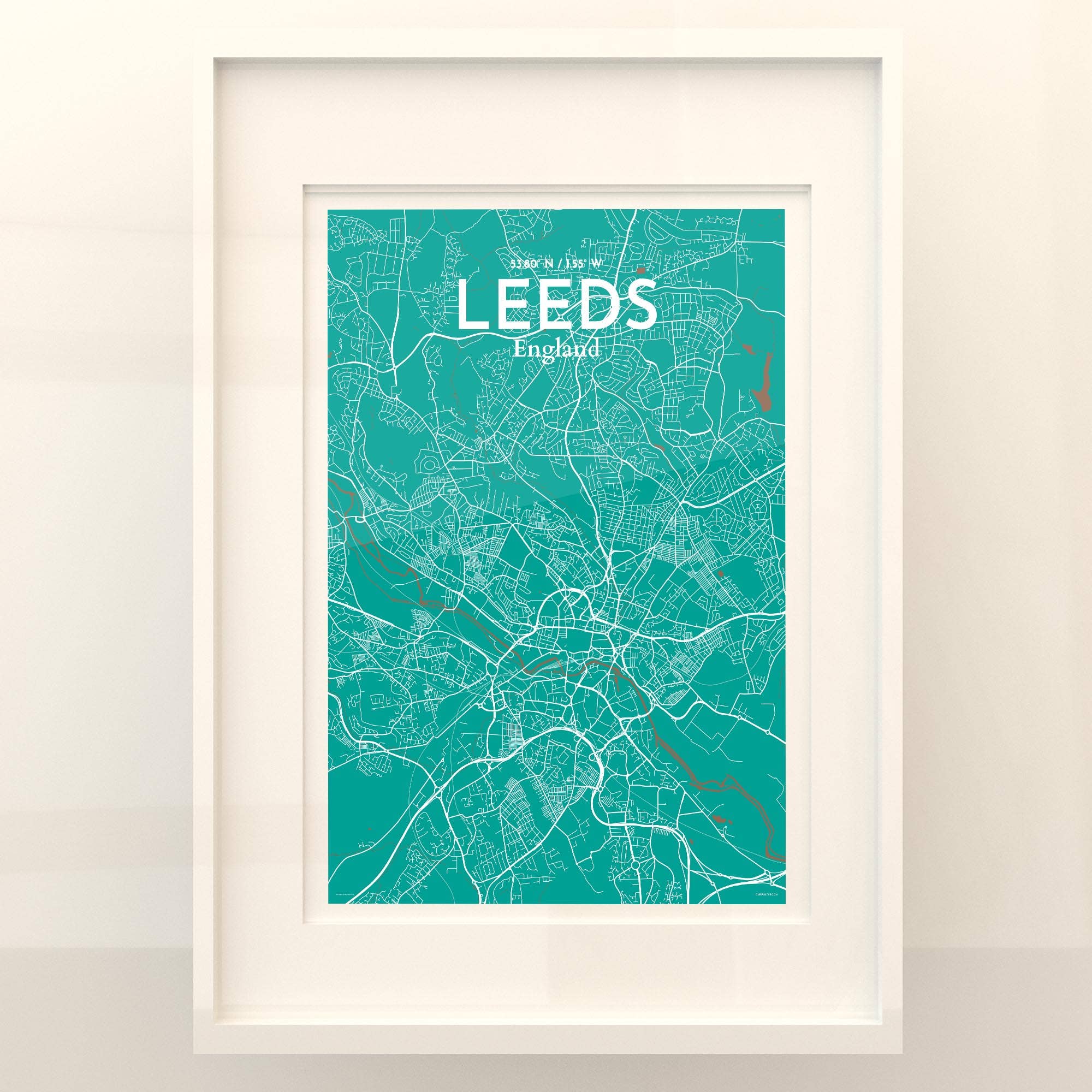 OurPoster.com – wholesale Poster – Leeds karta affisch101
