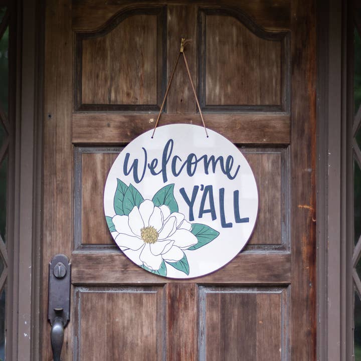 Clairmont & Co - Wholesale Door Hanger - Summer Door Hanger, Welcome Y'all