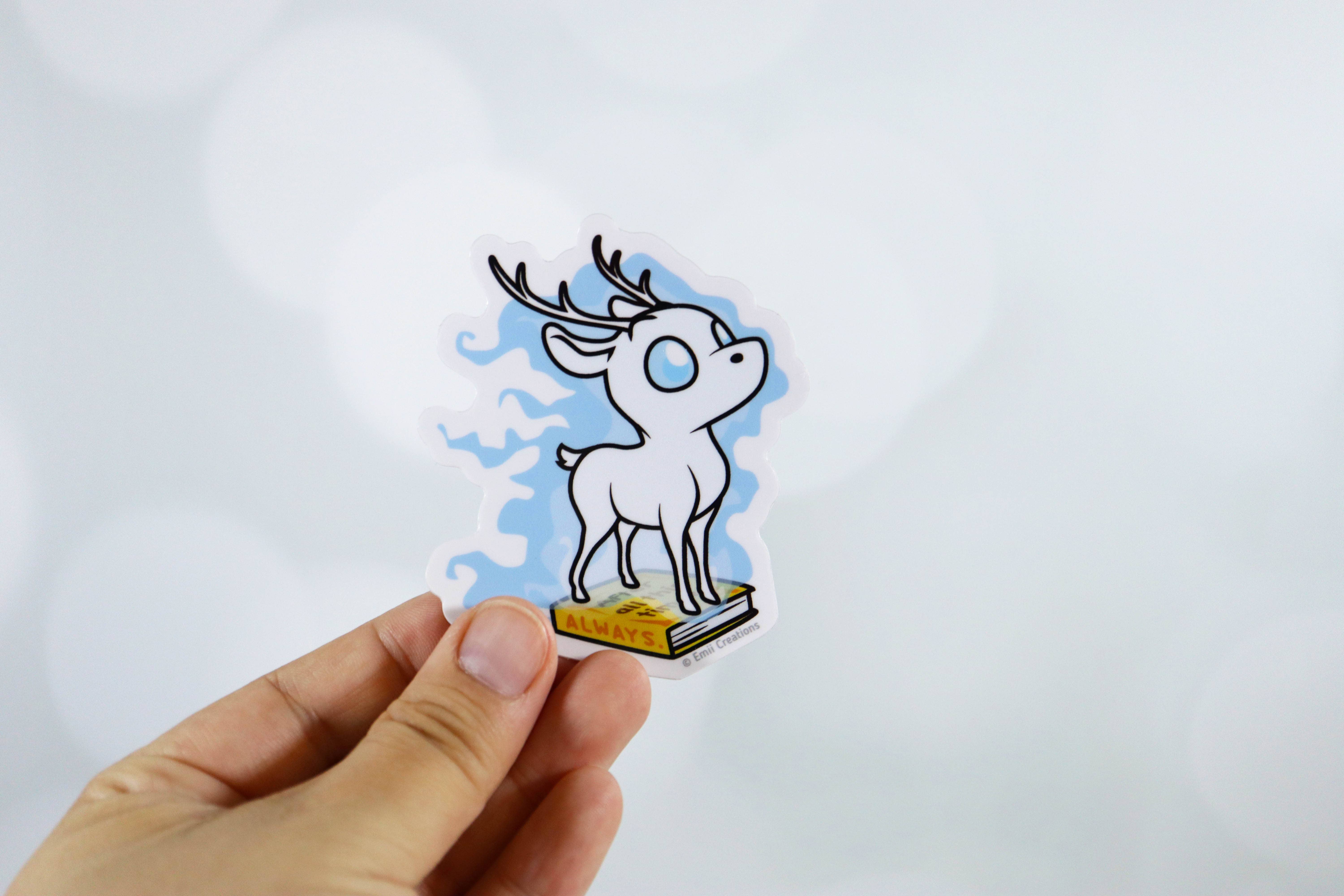 Emii Creations - Wholesale Sticker - Stag Patronus Sticker - Magical Witchy0