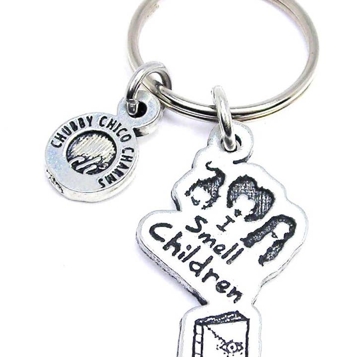I Smell Children Key Chain Witch Halloween for wholesale by Chubby Chico Charms