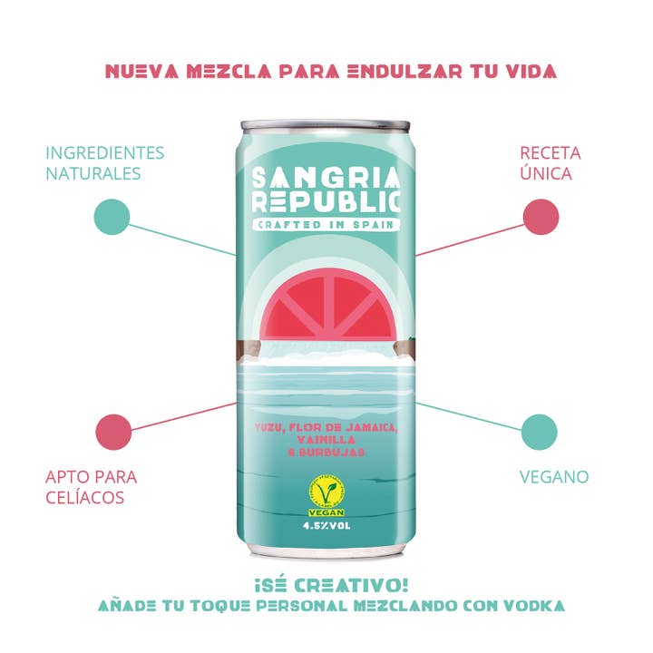Sangria Republic - Wholesale Non-Alcoholic Aperitif/Mocktail - SANGRIA REPUBLIC_ Sangria YUZU, HIBISCUS & VANILLA2