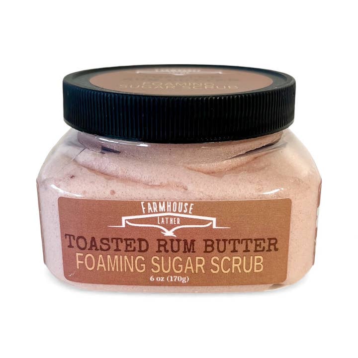 Ristet Romsmør - Skummende Sukker Scrub for engroshandel hos Farmhouse Lather