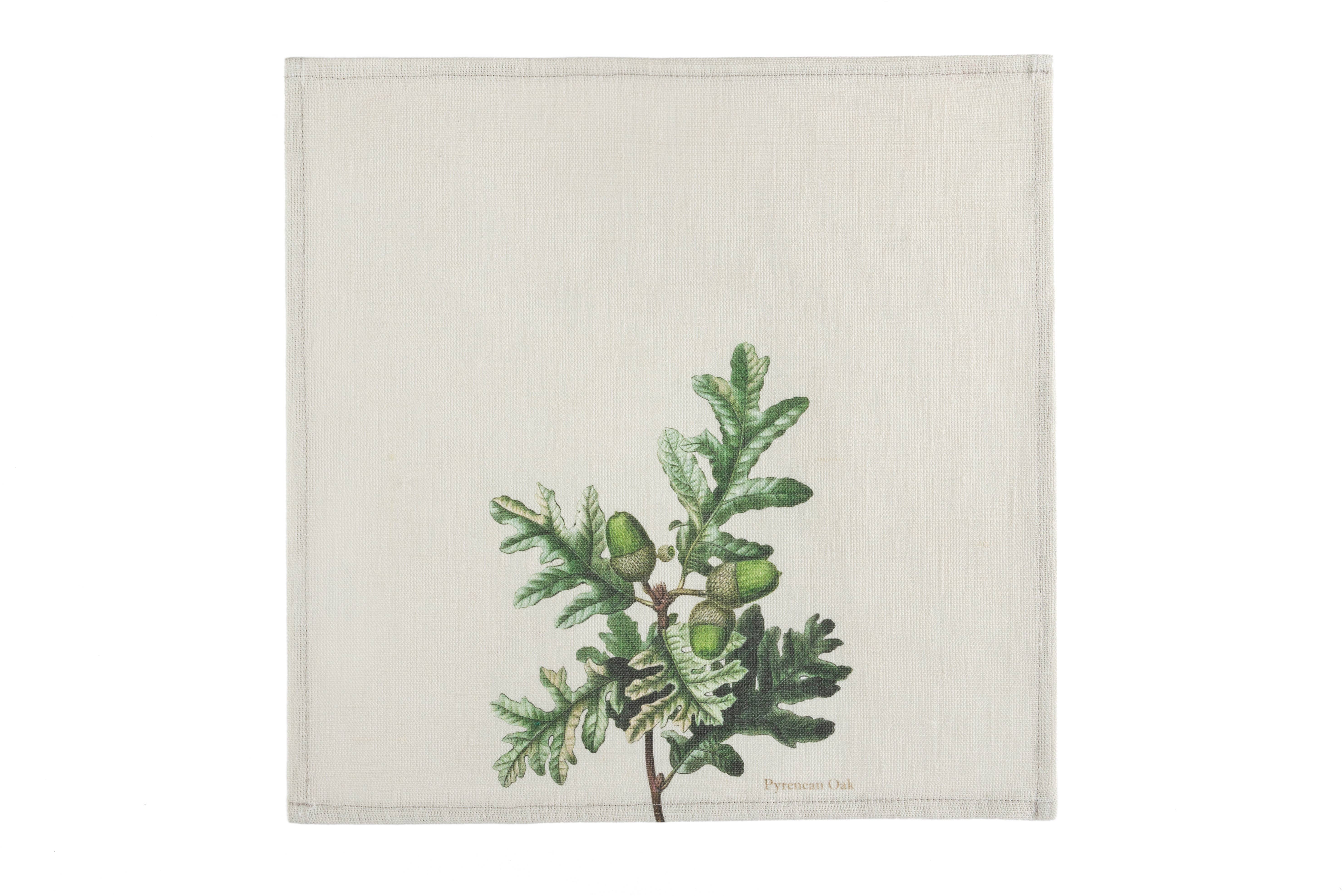Suisse Maison de Lin – wholesale Dinner & cloth napkin –  Trees Branch Natural Linen Napkins (Set of 6)6