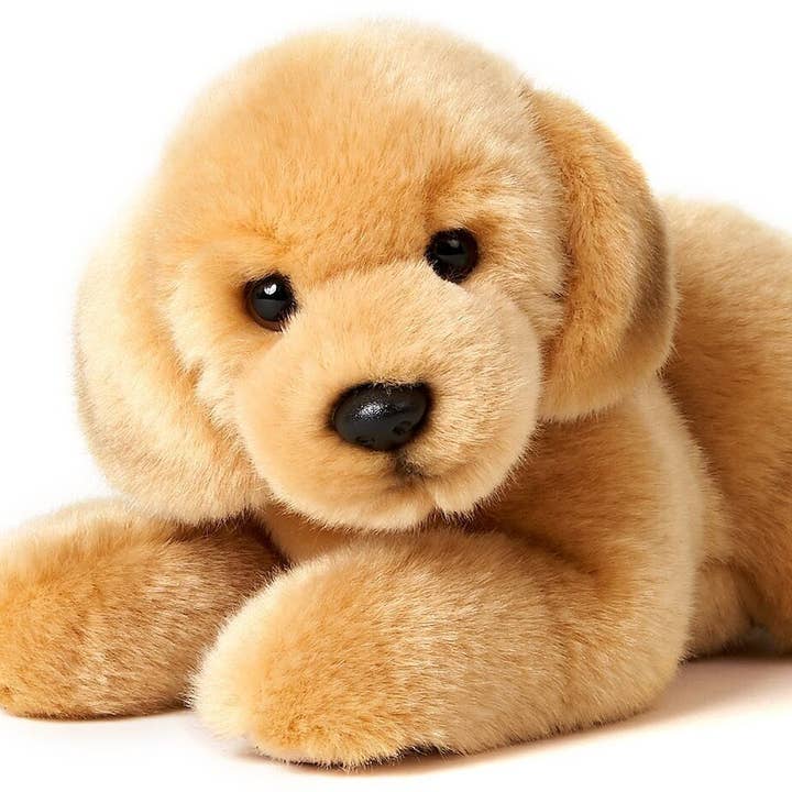 Uni Toys - Wholesale Stuffed/Plush Toy - Kids & Baby - Golden Retriever puppy, lying down - cuddly/plush toy0