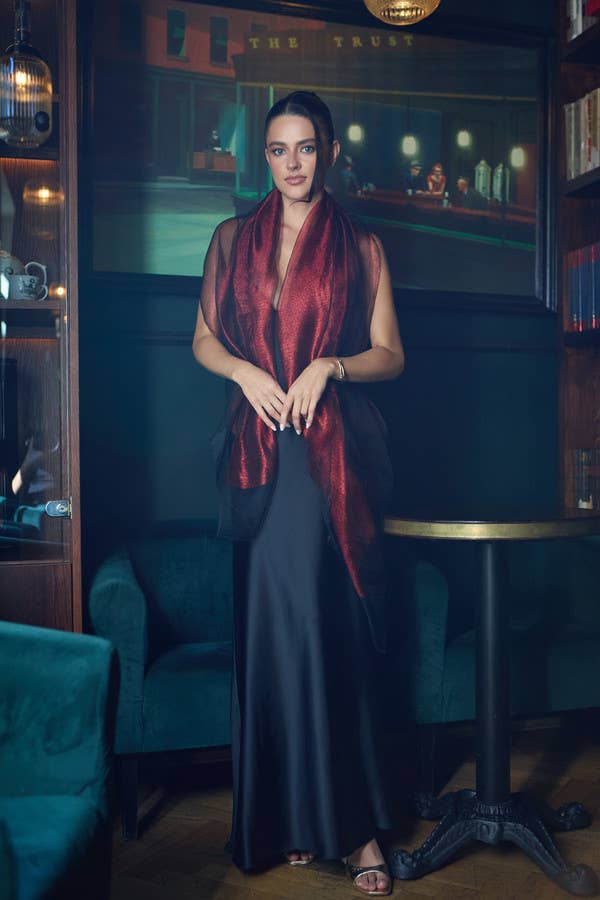 SAACHI - Vente Écharpe – femme - Écharpe Silk Glimmer3