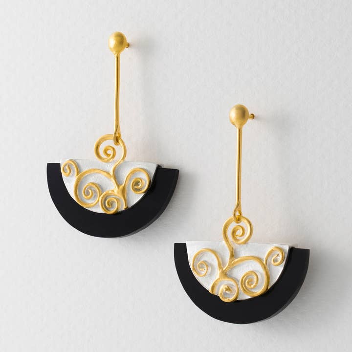 Klimt Design Earrings for wholesale by Paula Bolton Jewelry