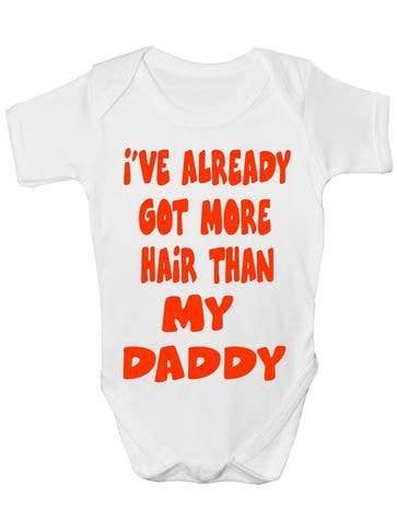 Already Got More Hair Than Daddy Baby Onesie Vest for wholesale by Print4U